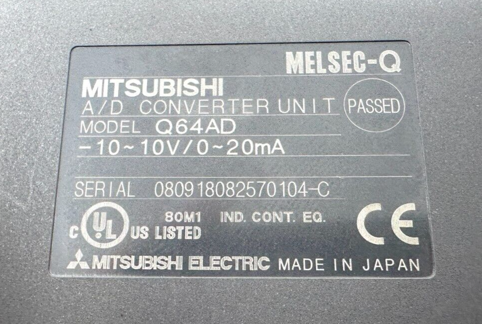 used Mitsubishi Q64AD Converter Unit - MITSUBISHI ELECTRIC CORPORATION