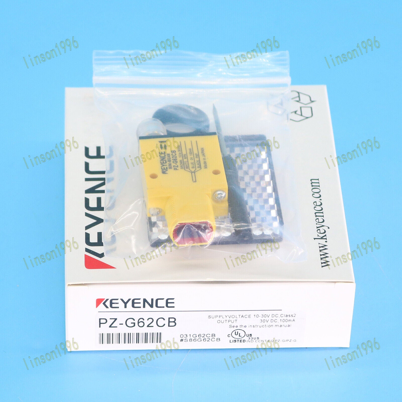 KEYENCE PZ-G62CB Photoelectric Sensor In Box 1 Year - KEYENCE