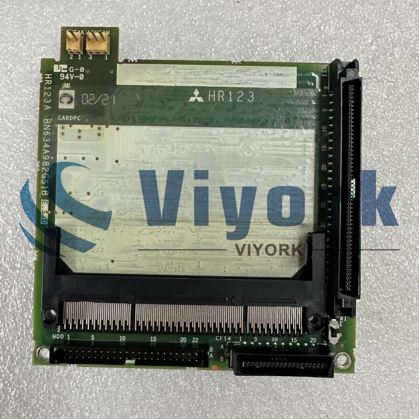 used Mitsubishi HR123A PC BOARD POWER SUPPLY CARD CNC - MITSUBISHI
