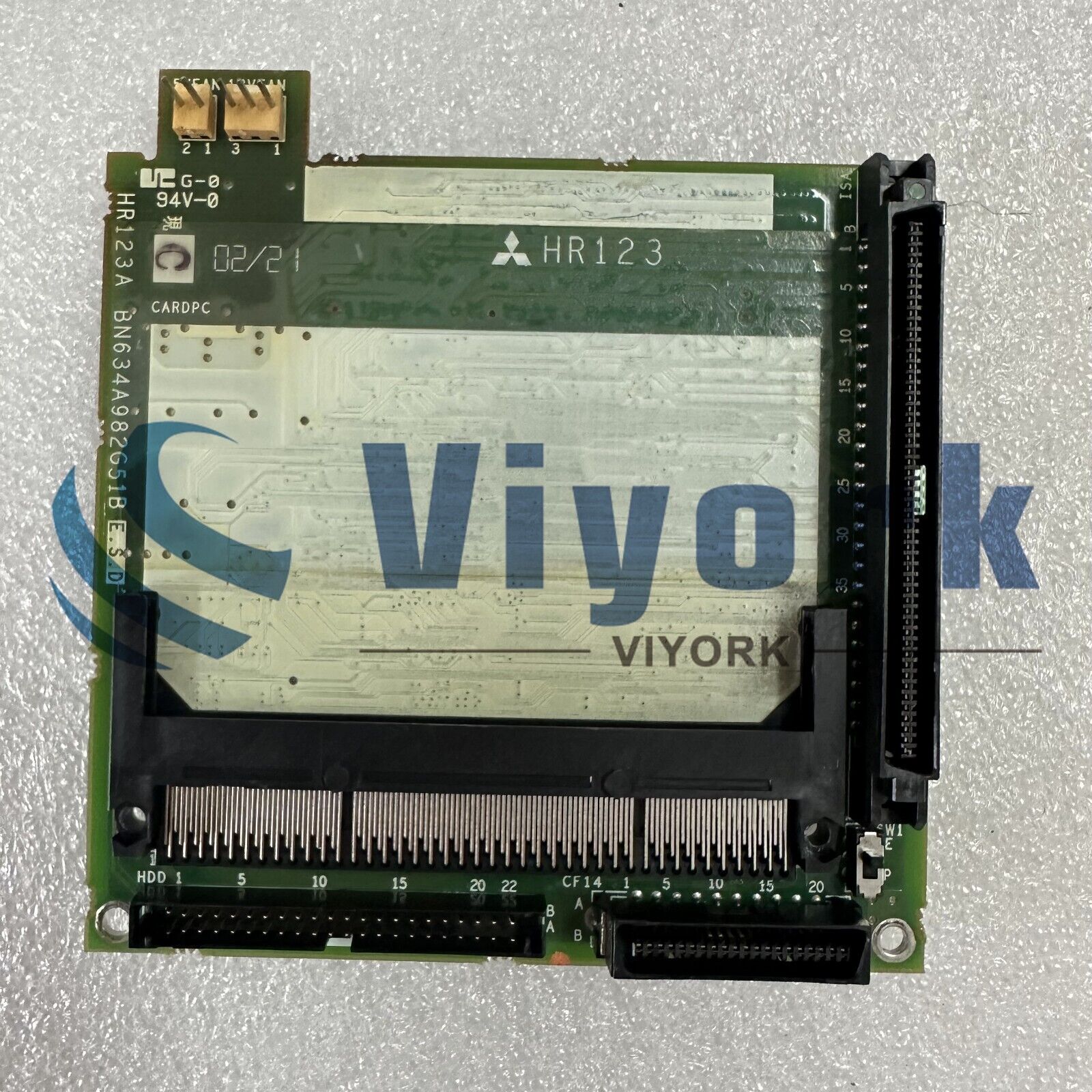 used Mitsubishi HR123A PC BOARD POWER SUPPLY CARD CNC - MITSUBISHI