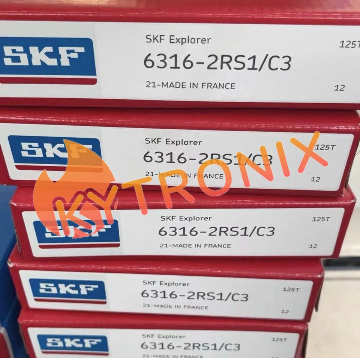 SKF 6316-2RS1/C3 single row deep groove ball bearing 1PCS