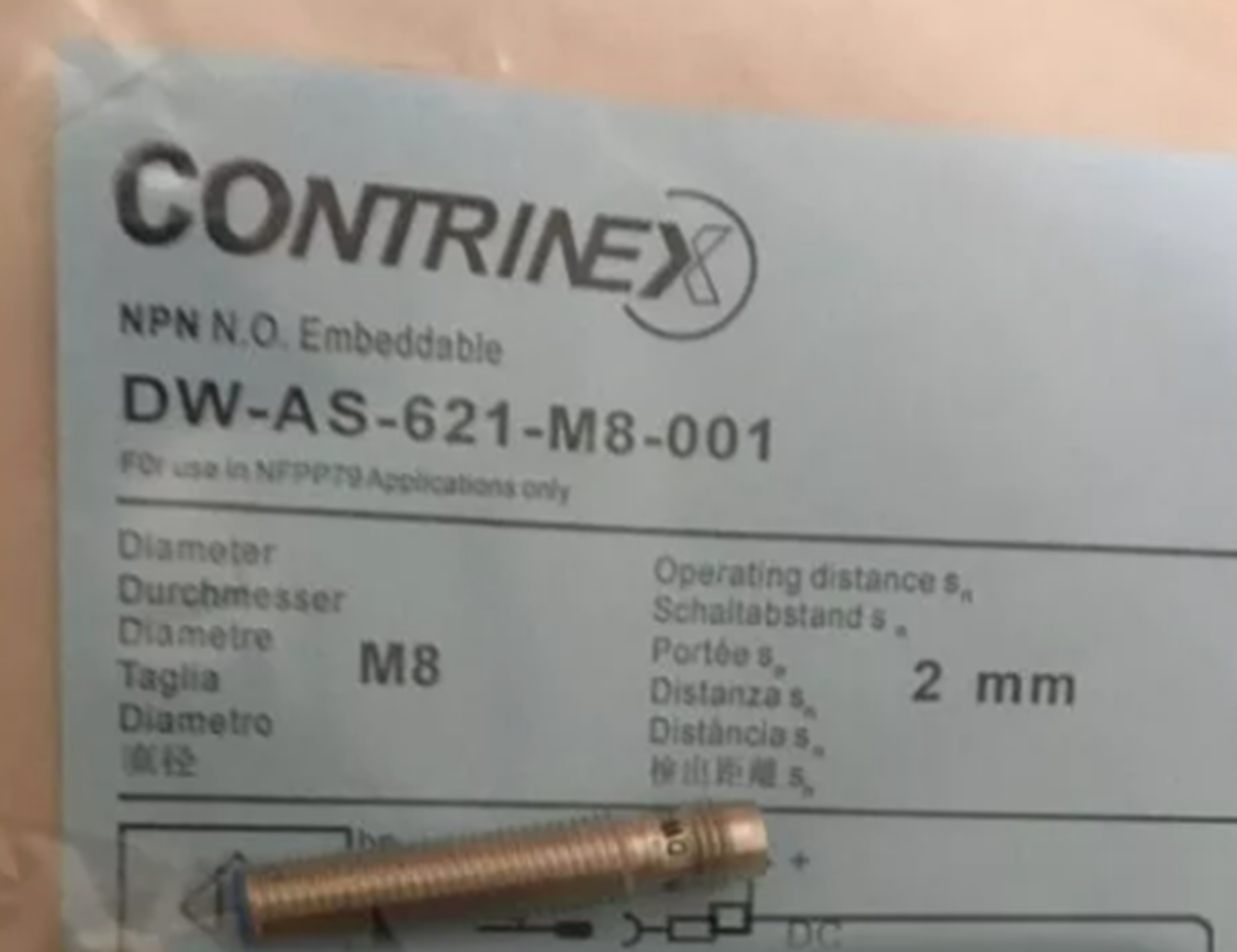 new CONTRINEX DW-AS-621-M8-001 PROGRAMMABLE LOGIC CONTROLLER INDUCTIVE SWITCH SENSOR - CONTRINEX