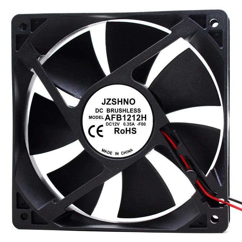 JZSHNO AFB1212H 12025 DC12V 0.35A 12CM 2-Wire Ball Cooling Fan