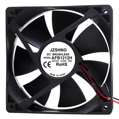 JZSHNO AFB1212H 12025 DC12V 0.35A 12CM 2-Wire Ball Cooling Fan
