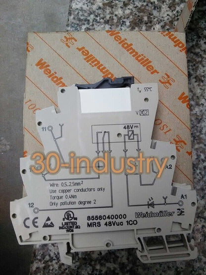 Weidmuller MRS 48V DC Relay Socket - 10 Pack of 8556040000 - WEIDMULLER