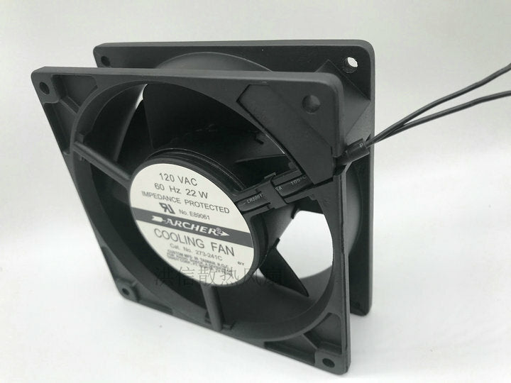 ARCHER COOLING FAN 273-241C AC 60HZ 22W 12 cm 12038 120V fan