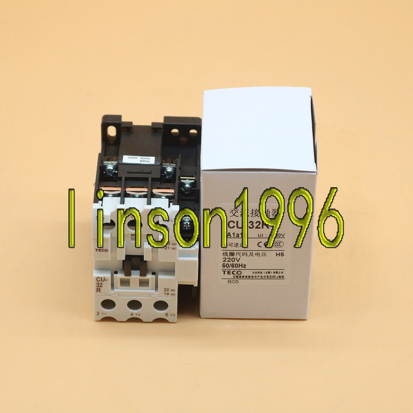 New 1-Piece In-Box TECO CU-32R Magnetic Contactor - TECO