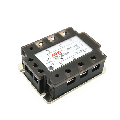 new Three-phase solid state relay SSR3-AA 10A 25A 40A 90A AC-AC 80-250V/24-380V AC