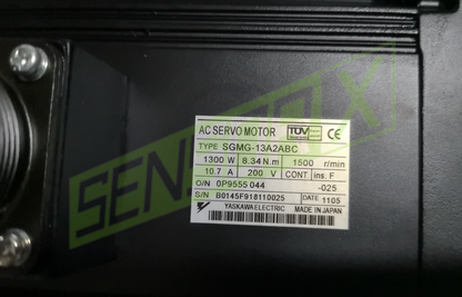 Yaskawa AC Servo Motor SGMG-13A2ABC - YASKAWA