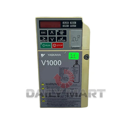 & Tested YASKAWA V1000 CIMR-VC2A0004BAA Inverter 0.55/0.75KW 220V