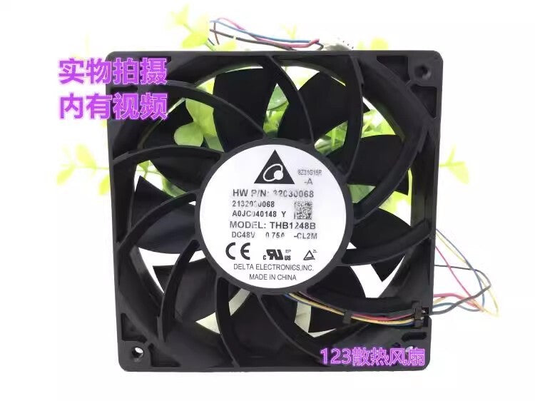 Delta THB1248B 12025 DC48V 0.75A 12CM 4-Wire Violent Cooling Fan