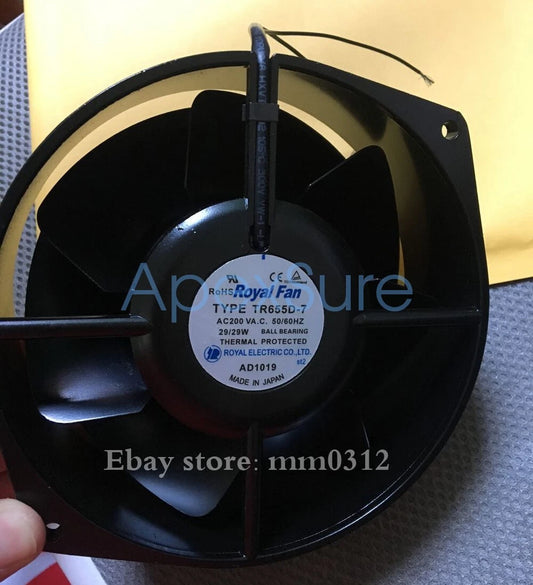 1PC ROYALFAN TR655D-7 220V 29/29W High temperature resistant fan