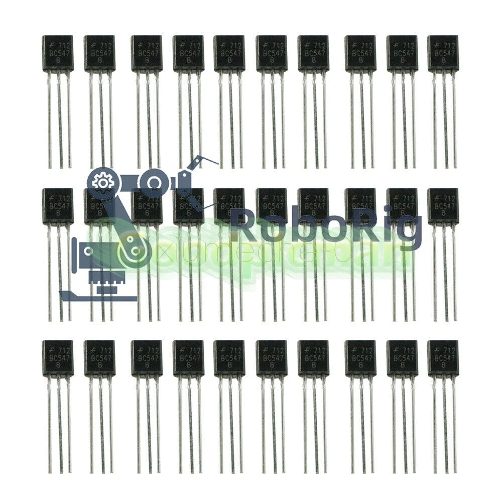 50PCS BC547 TO-92 NPN 45V 0.1A Transistor