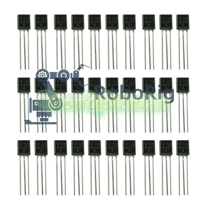 50PCS BC547 TO-92 NPN 45V 0.1A Transistor