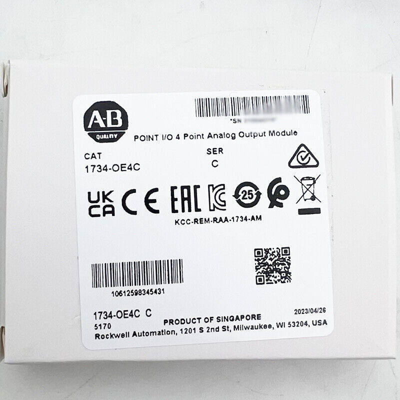 Allen Bradley SER C POINT 4-PO analog output module 1734-OE4C New 1PC - ALLEN BRADLEY
