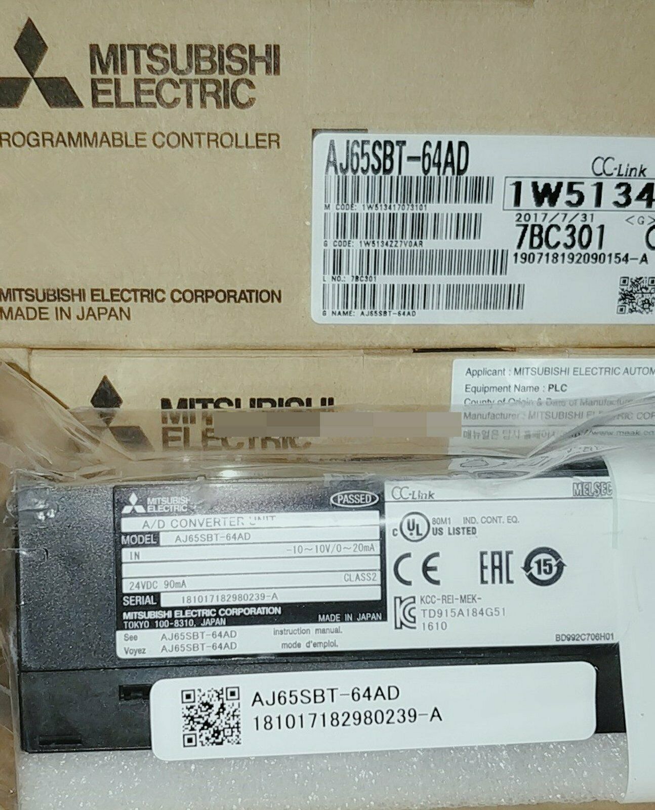 Mitsubishi AJ65BT-64AD Converter Unit AJ65BT64AD - MITSUBISHI