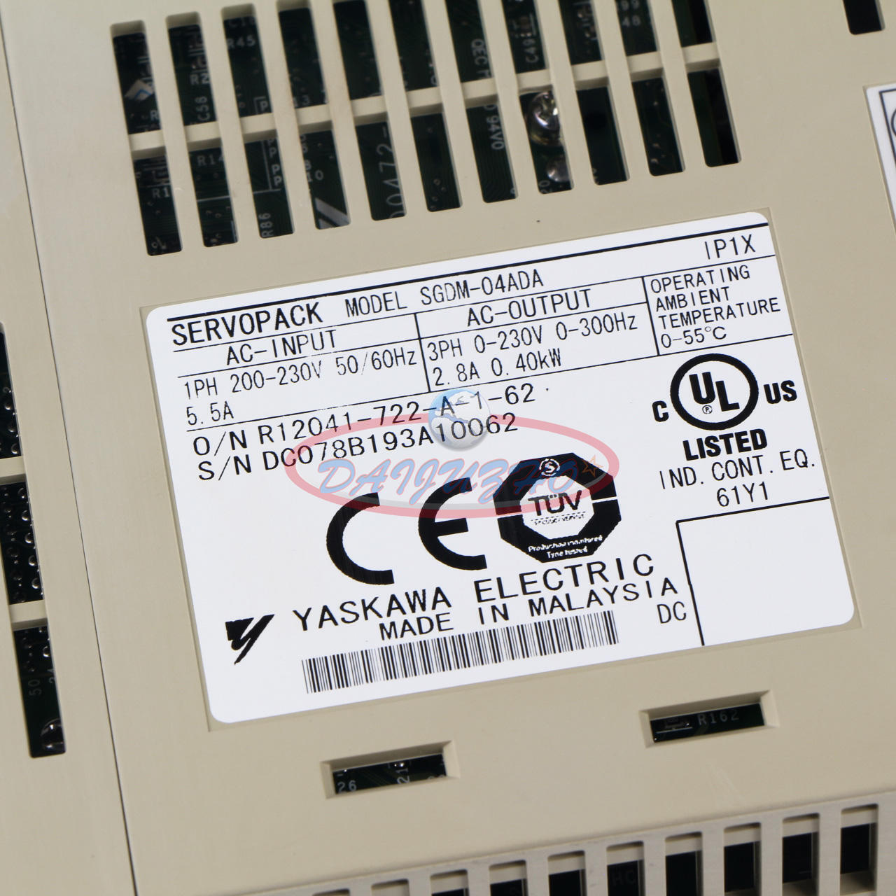 1-PC Yaskawa SGDM04ADA Servo Drive - YASKAWA