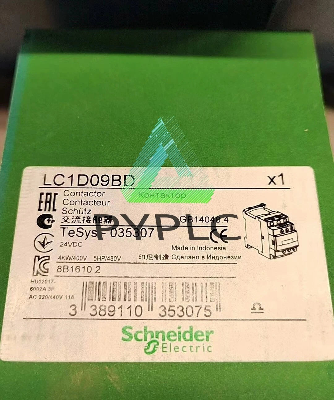 1PCS Schneider Contactor LC1D09BD LC1-D09BD DC24V Fast Delivery