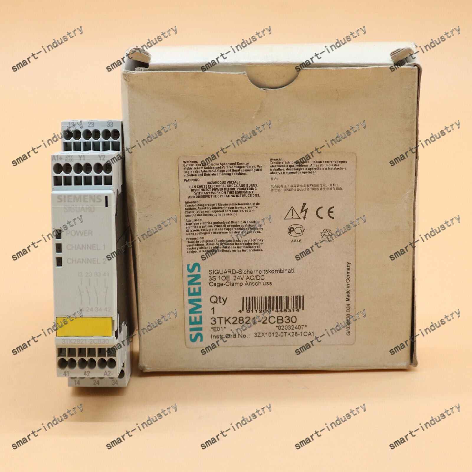 new One  SIEMENS safety relay 3TK2821-2CB30 3TK28212CB30