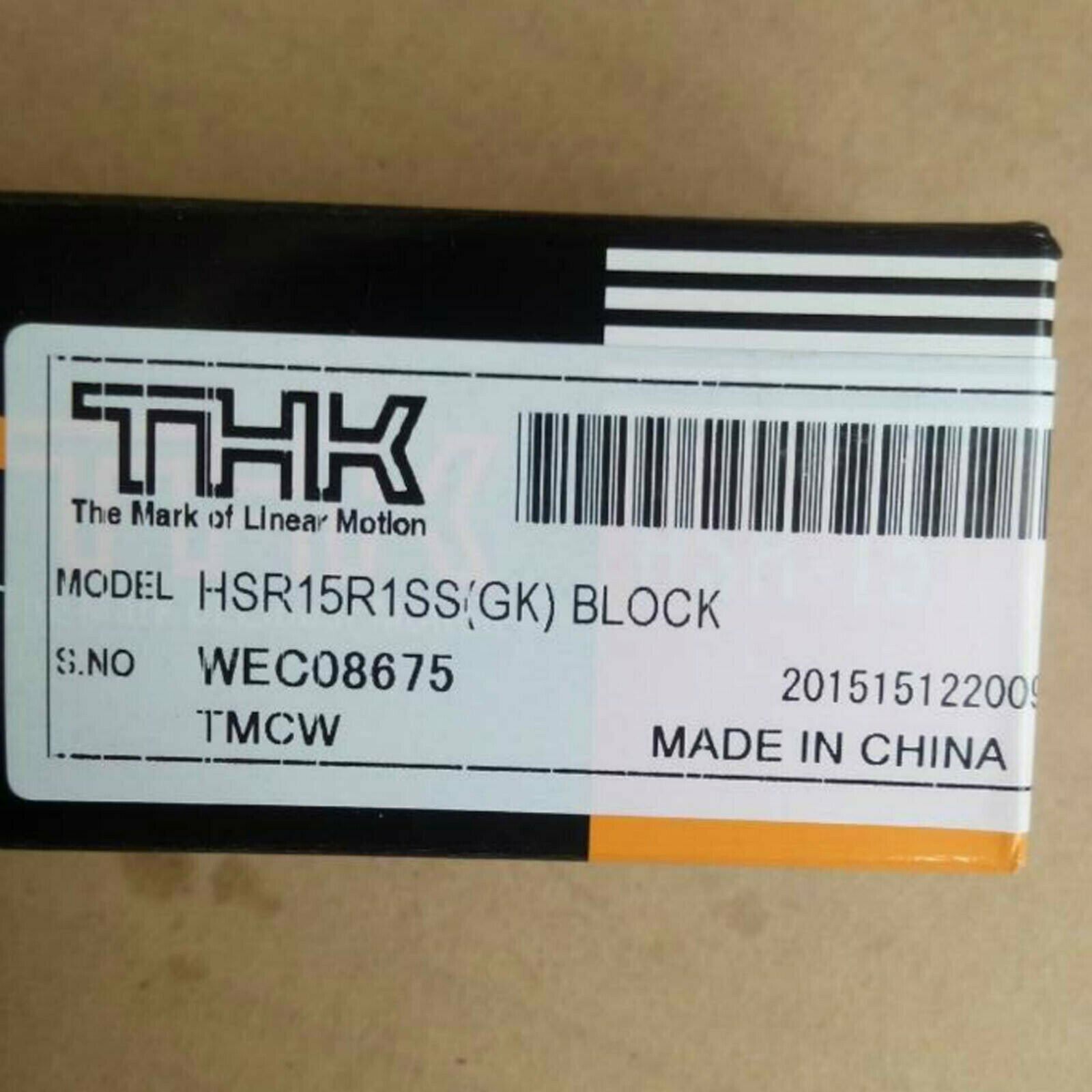 new 1PC  THK Straight rail slider HSR15R1SS