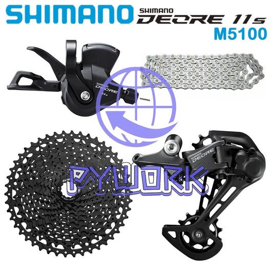 Shimano Deore M5100 11 Speed Groupset Shifter Cassette Chain Rear Derailleur MTB