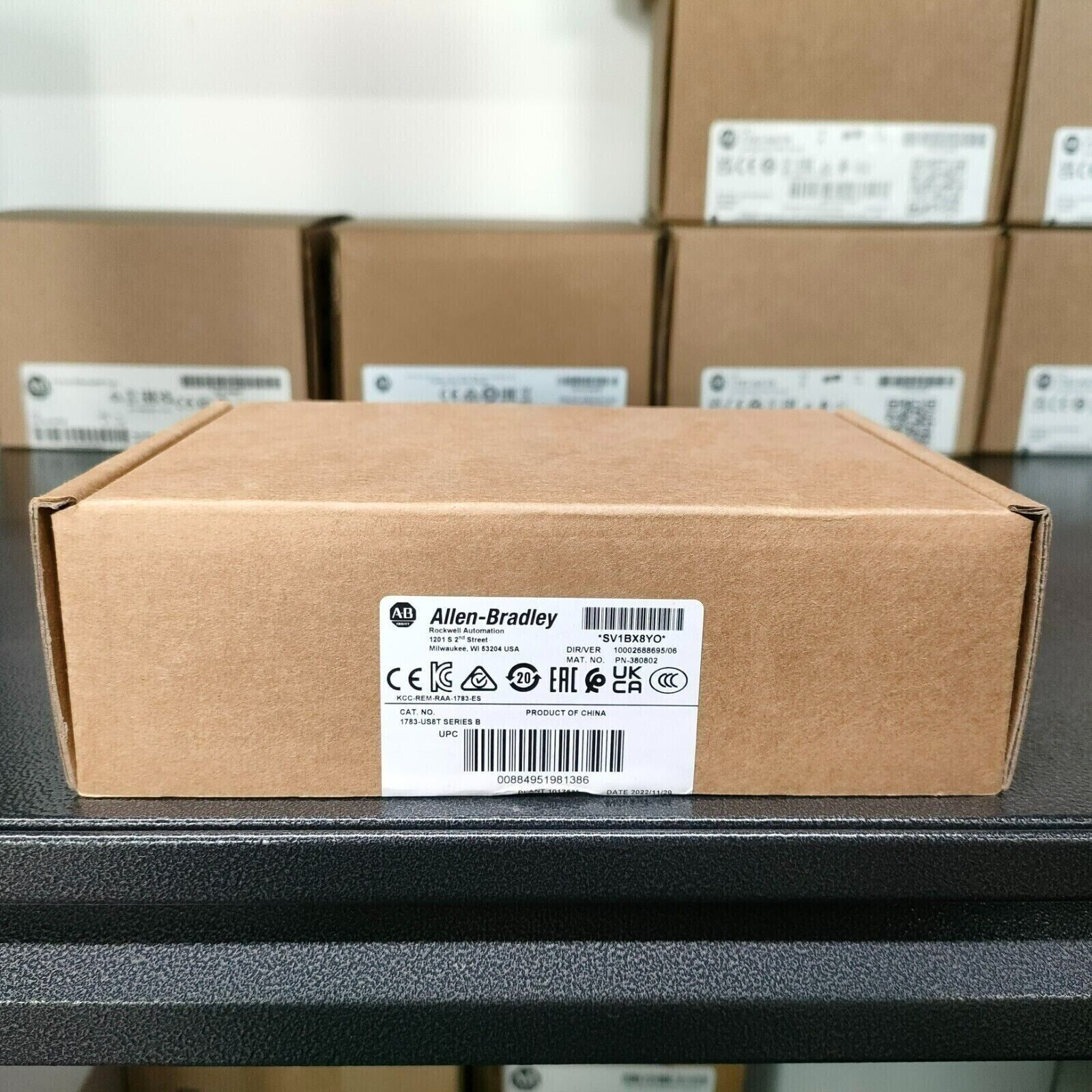 New Factory Sealed AB 1783-US8T SER B Statix 2000 Unmanaged Ethernet 1783US8T - NEW FACTORY SEALED