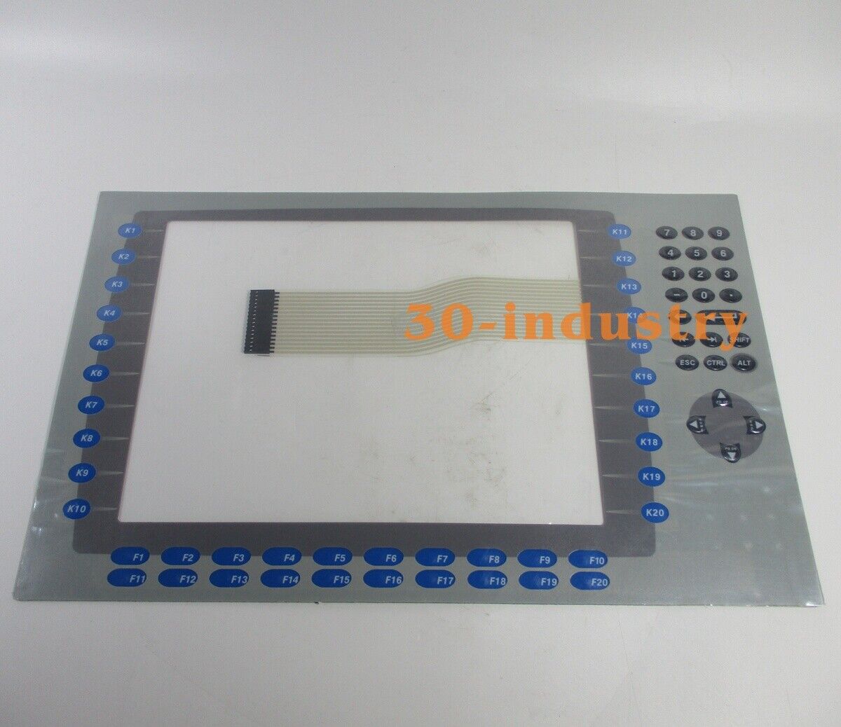 Touch Panel Glass and Membrane Keypad for 1250 2711P-RDB12C - ALLEN-BRADLEY