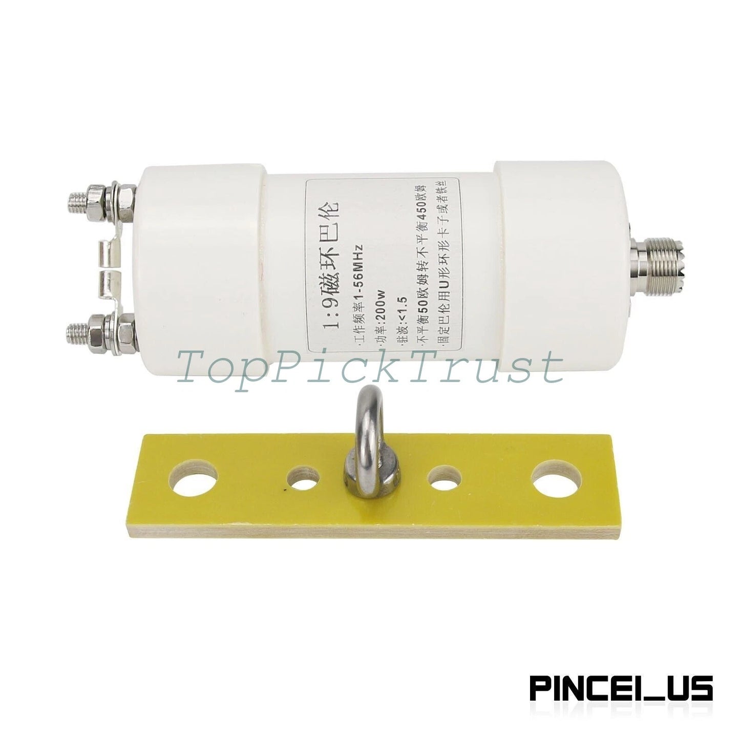 1:9 Ratio Balun 1-56MHz 200W 50 Ohm to 450 Ohms Shortwave HAM Antenna Balun SSB