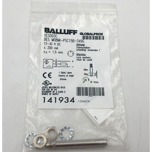 1PC BALLUFF BES M08MI-PSC15B-S49G Proximity Sensor Spot Stock - BALLUFF