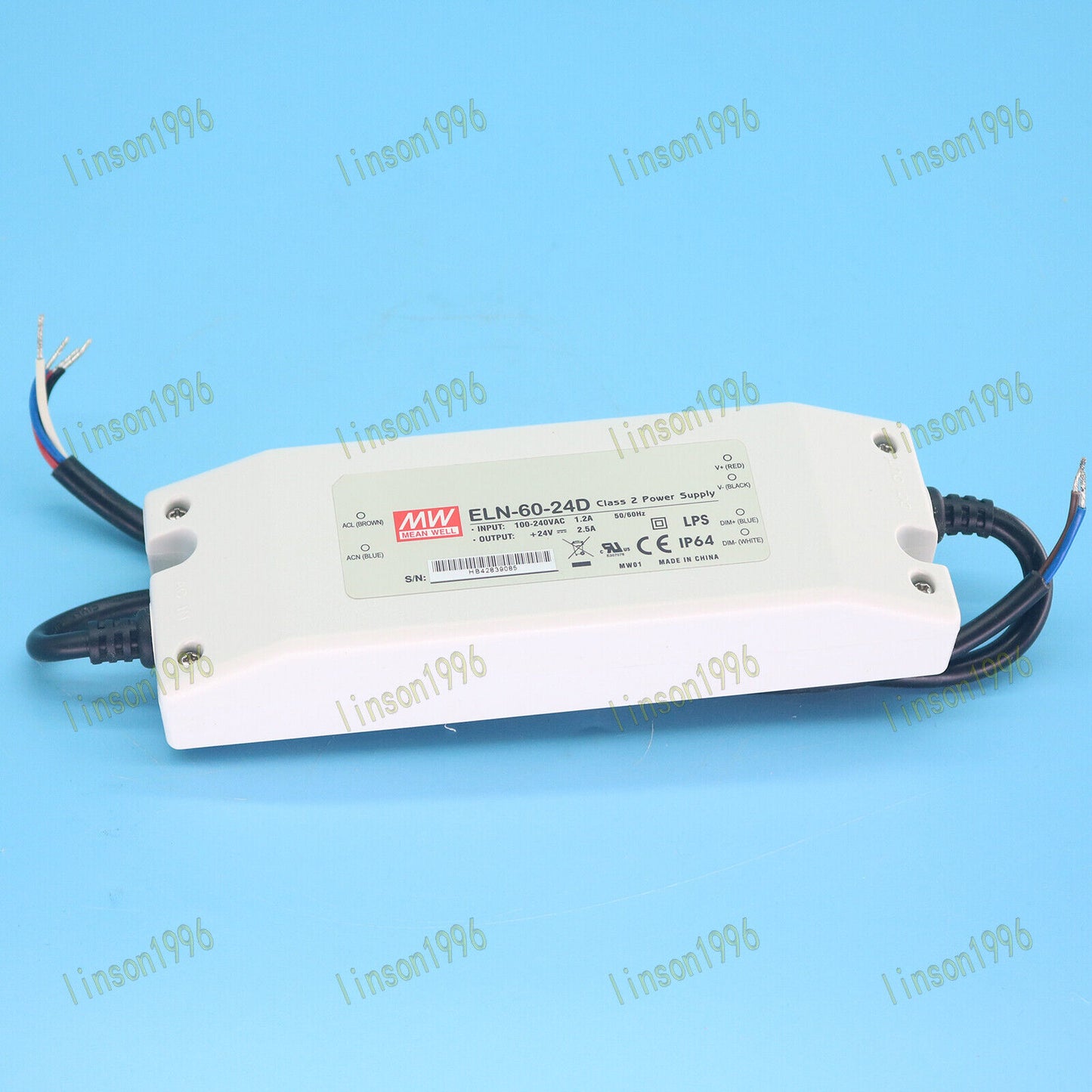 MEAN WELL Switching Power Supply ELN-60-24D 24V 2.5A Fast Delivery - MEAN WELL