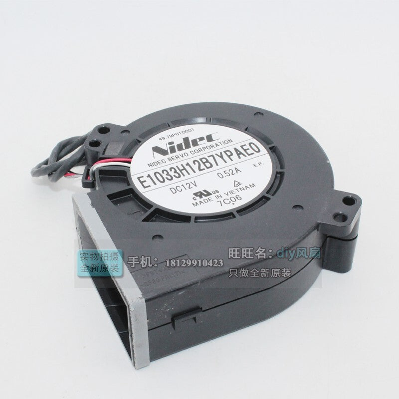 NIDEC E1033H12B7YPAE0 9733 12V projector cooling ventilation fan