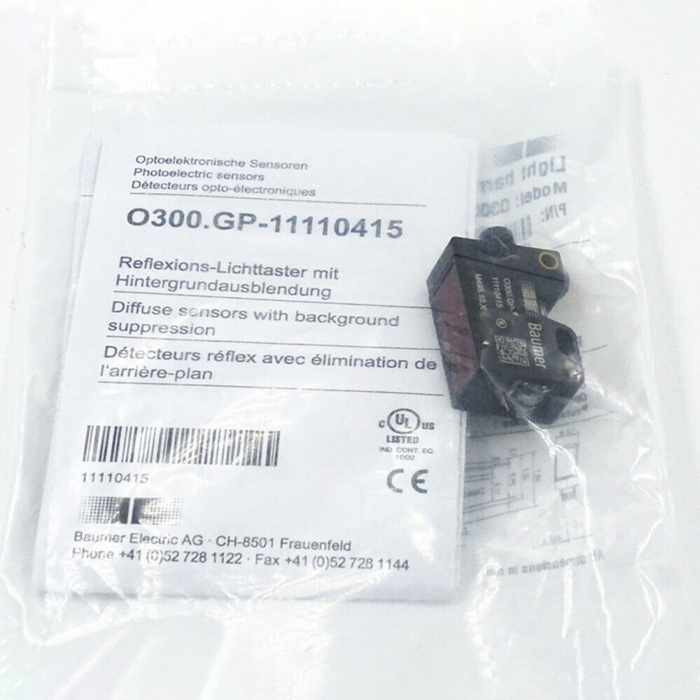 new For BAUMER O300.GP-11110415 30-200mm 10-30V DC Photoelectric Switch Sensor - BAUMER