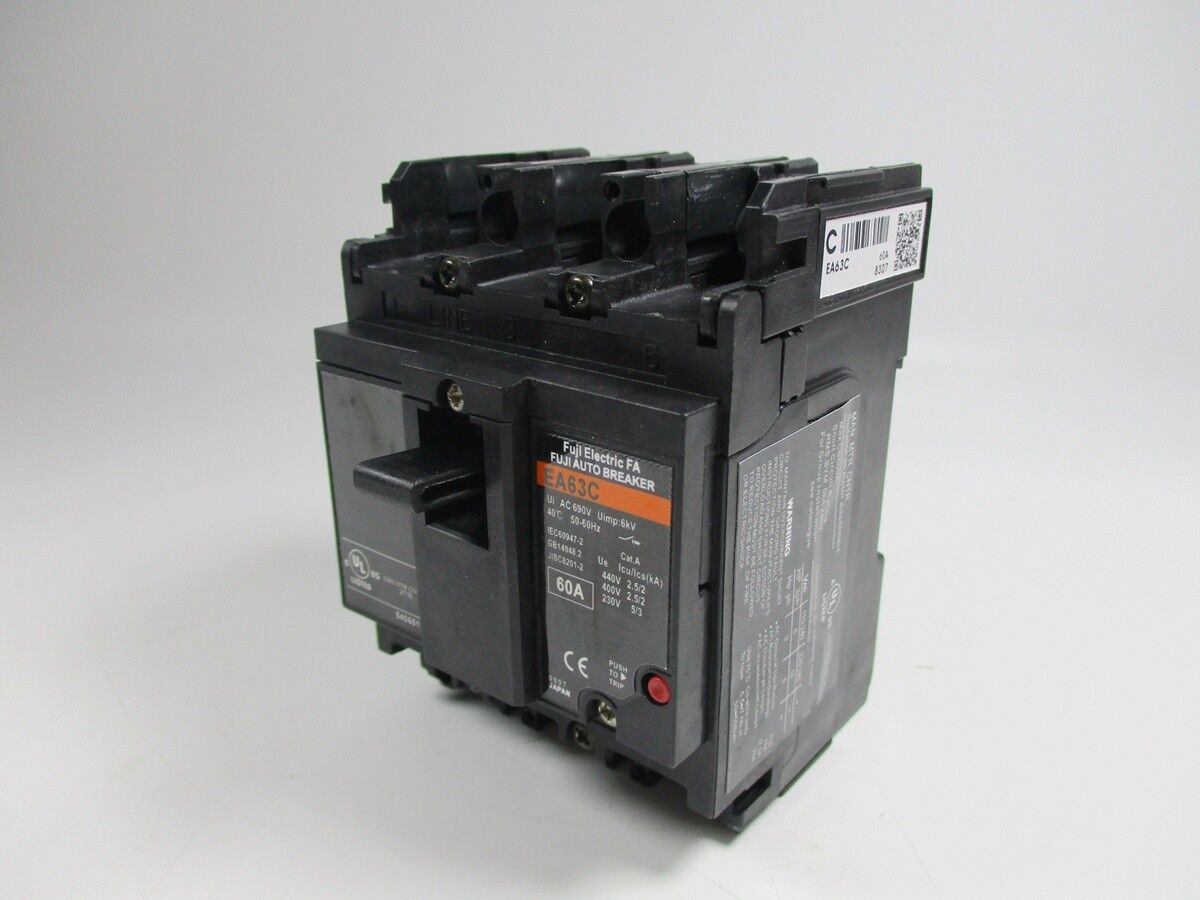 new  IN BOX For Fuji EA63C 60A 3P Circuit Breaker