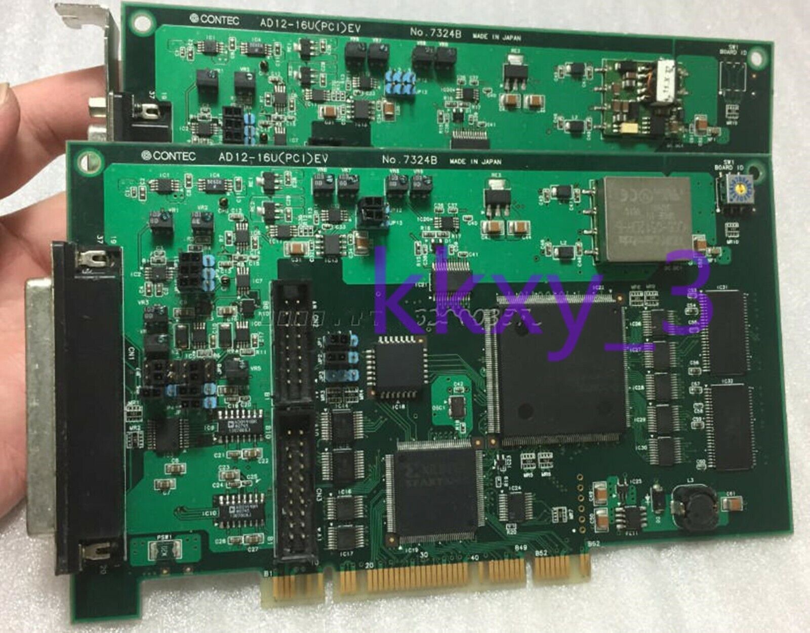 Used CONTEC AD12-16U PCI-E Data Acquisition Card NO 7324B Tested - CONTEC