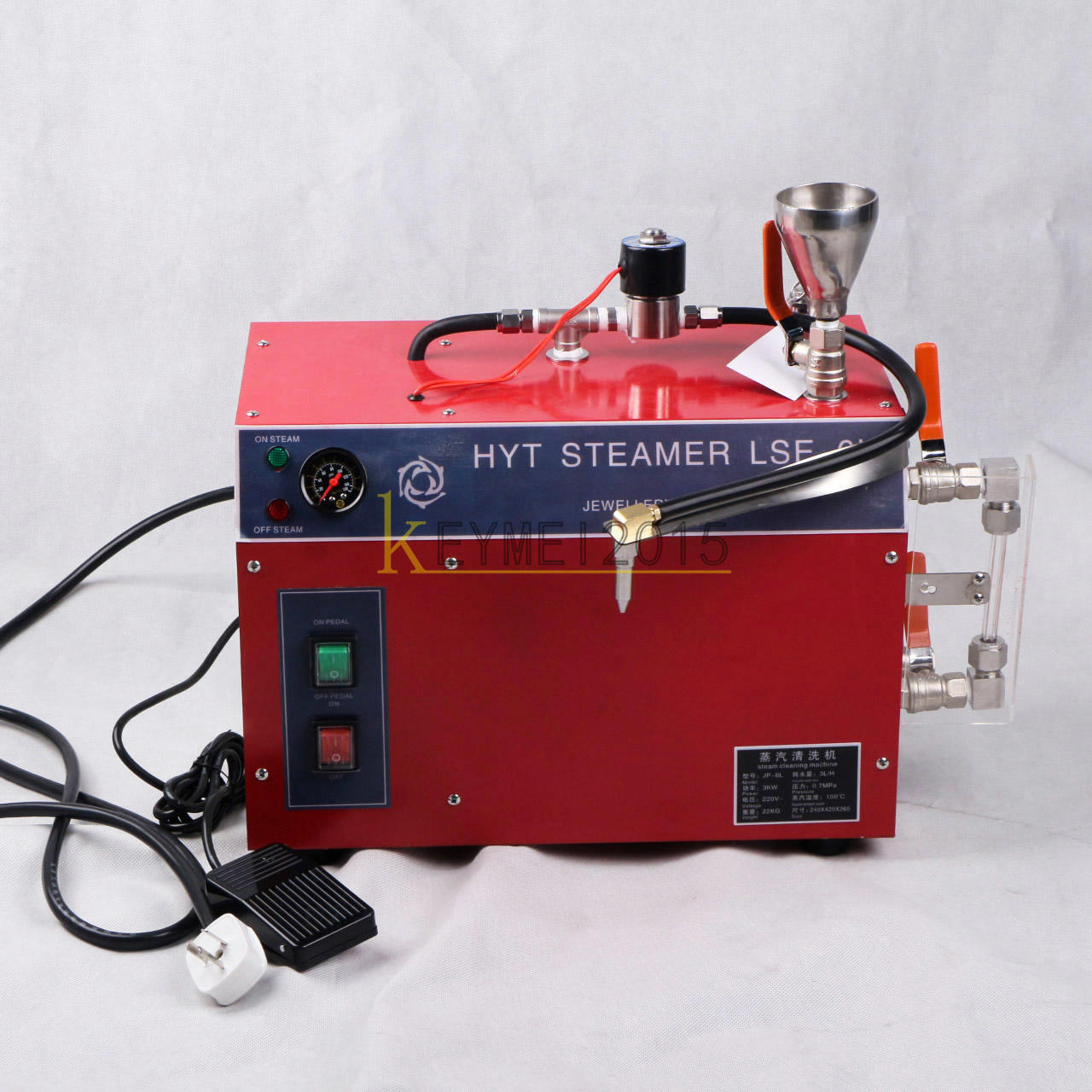 new 1PC 220V 6L Liquid Systom Steam Cleaner Jewelry Steam Cleaning Machine - NONE