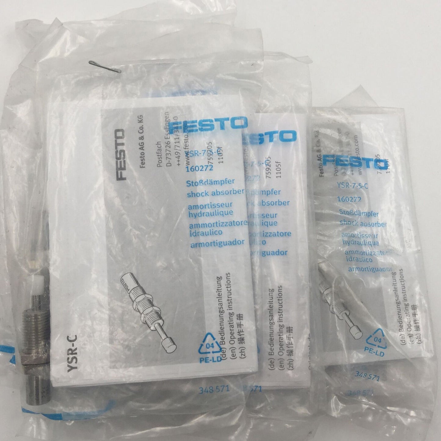 FESTO hydraulic buffer YSR-7-5-C 160272 SPOT STOCKS - FESTO