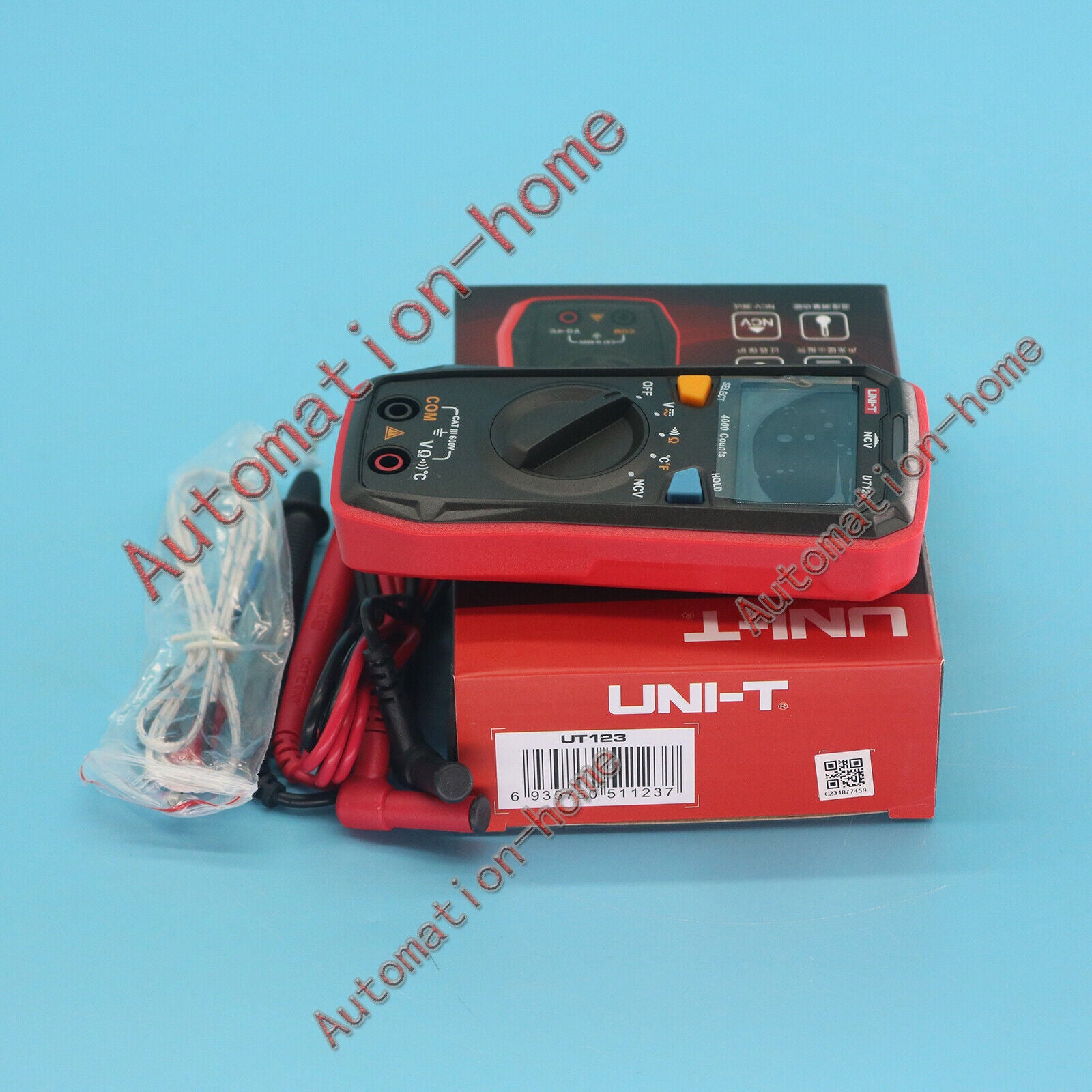 new one UNI-T  UT123 Mini Digital Multimeter Auto Range Data hold AC DC VoltMeter