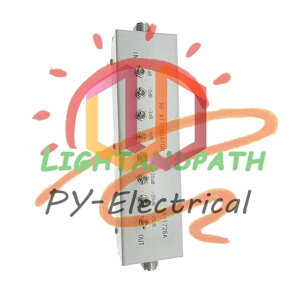 1Pcs 0 - 82DB VARIABLE/ STEP ATTENUATOR 50 OHM for Radio Transmitter~