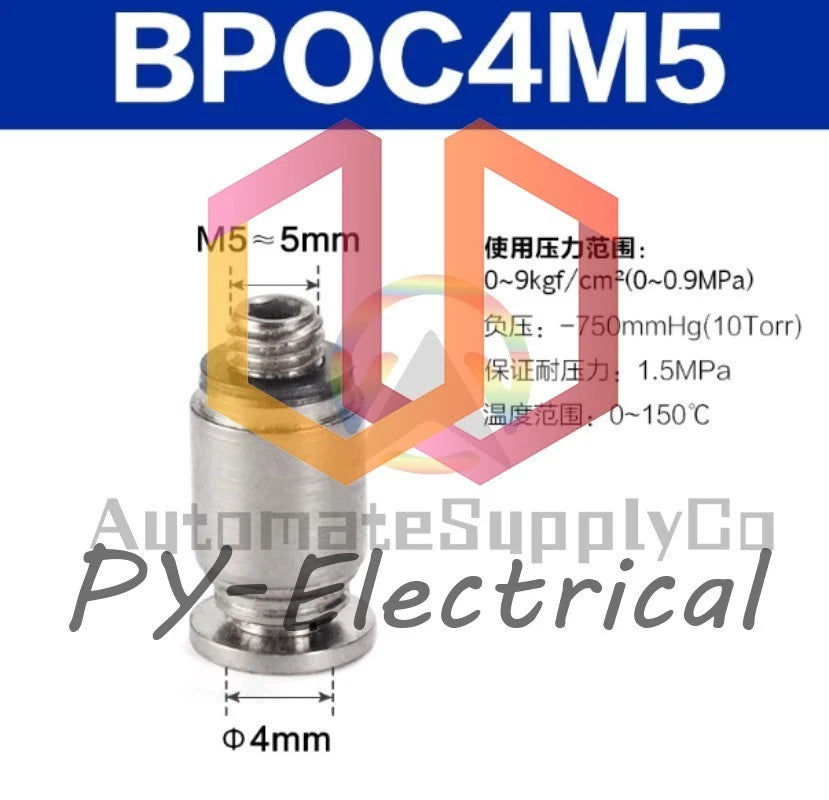10pcs AirTAC Connector BPOC4M5 BPOC401 BPOC6M5 BPOC601