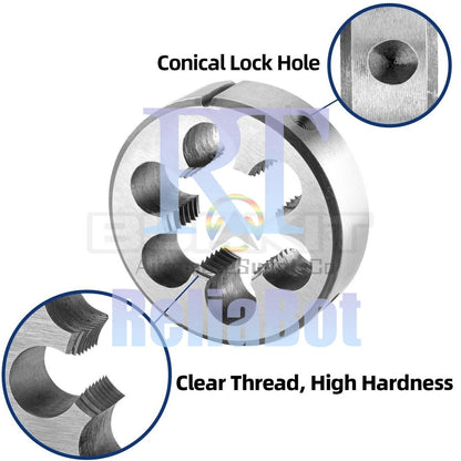1 1/2"-16 UN Thread Die Right Hand, 1-1/2 x 16 UN Round Threading Die