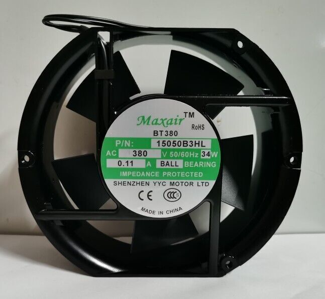 new 1pcs Maxair BT380 15050B3HL 380V 34W ball bearing cooling fan - MAXAIR