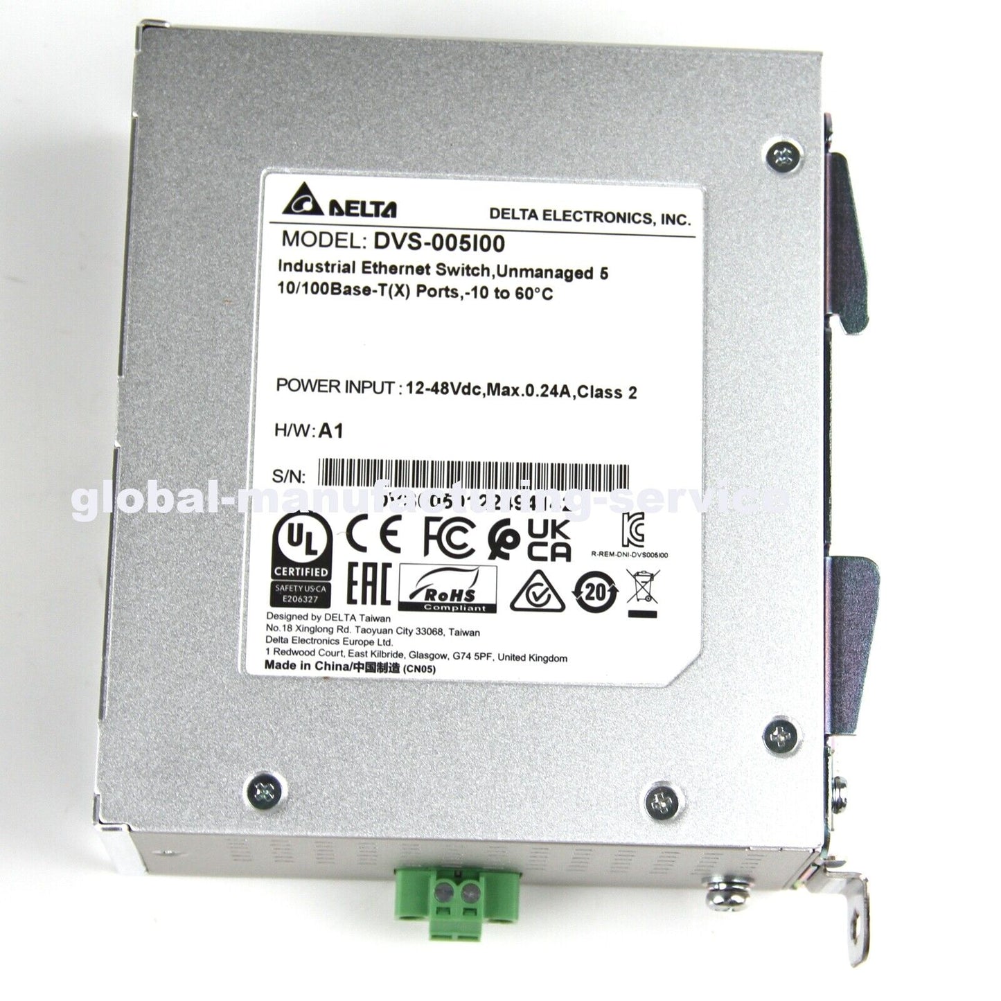 Delta DVS-005 Industrial Ethernet Switch - DELTA