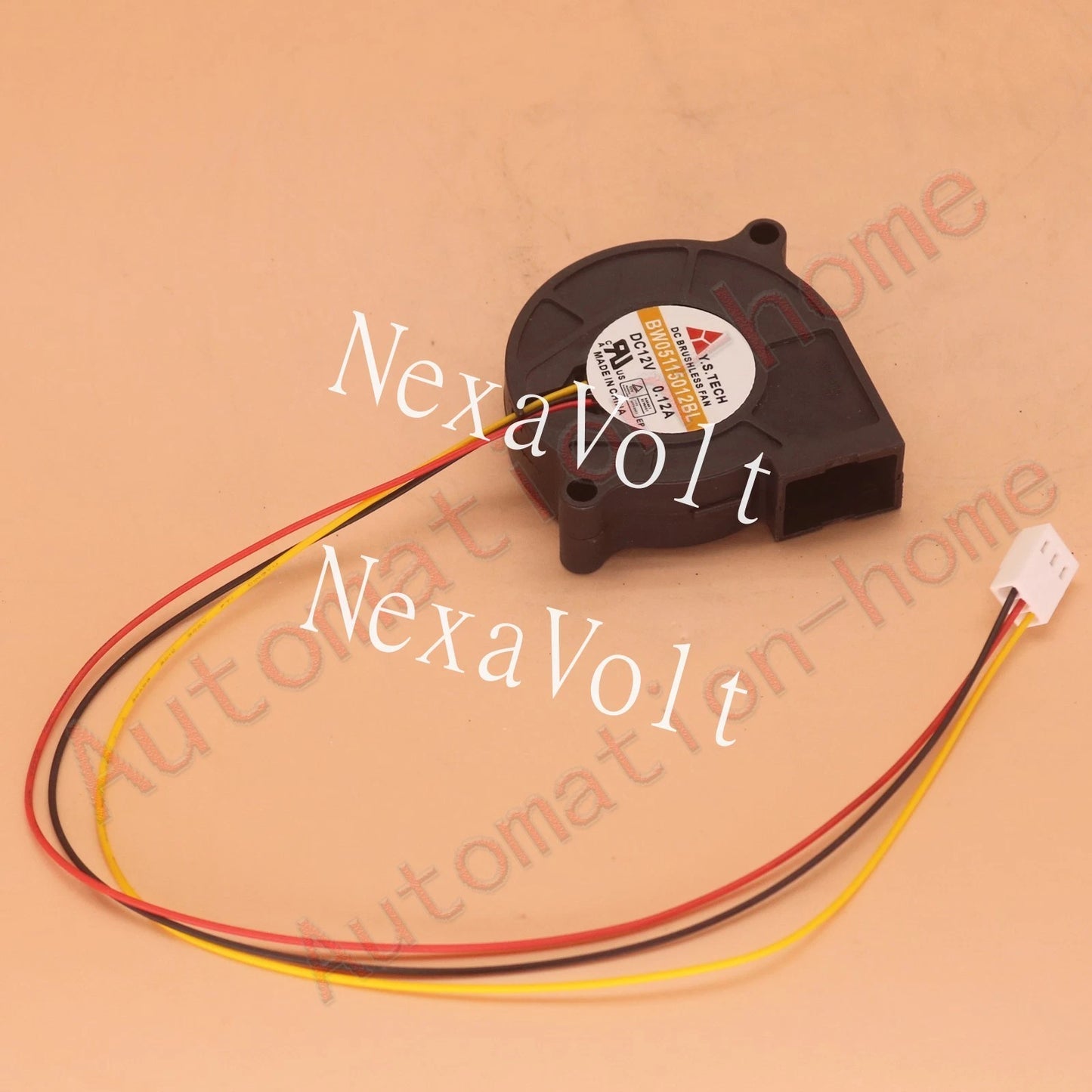 1PCS Y.S.TECH BW05115012BL DC12V 0.12A 3Pin Cooling Fan#QW
