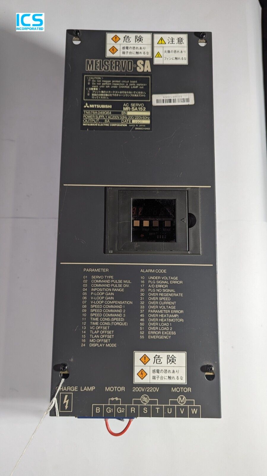 Mitsubishi MR-Sa152 Servo Drive Used Tested OK - MITSUBISHI