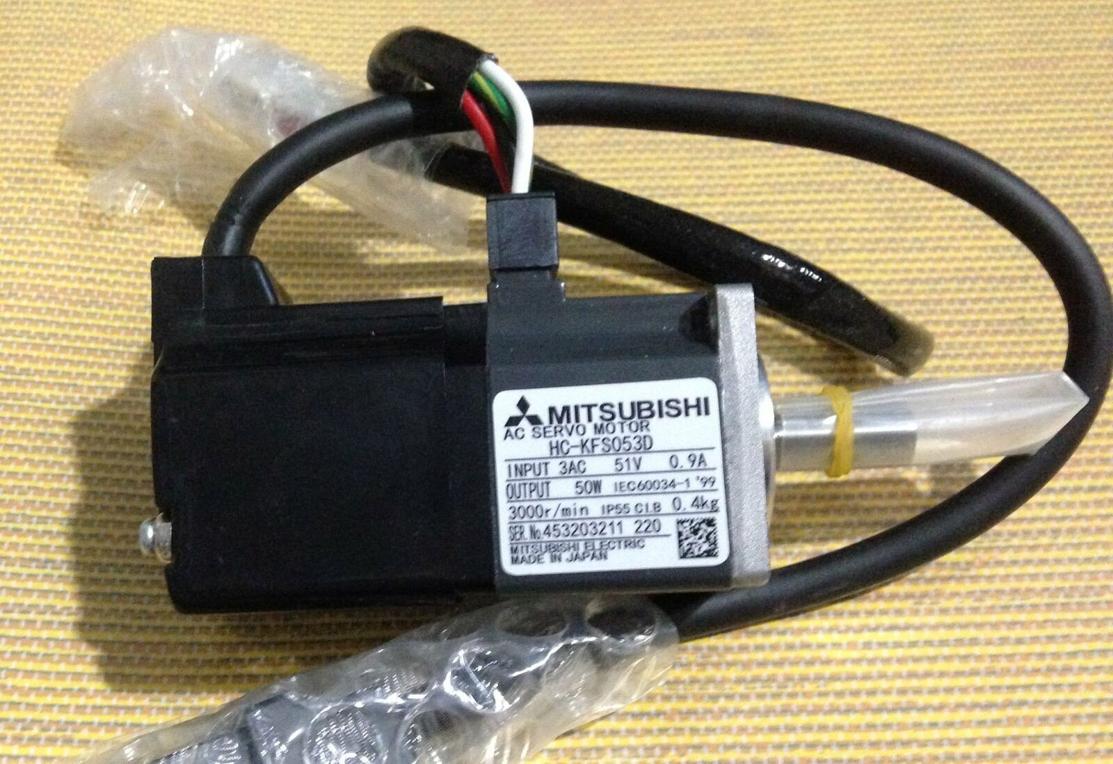 used ONE Mitsubishi servo motor HC-KFS053D – Tested in Good Condition - MITSUBISHI
