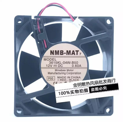 NMB 3615KL-04W-B50 DC12V 0.60A 9CM 2-Pin Chassis High Airflow Cooling Fan
