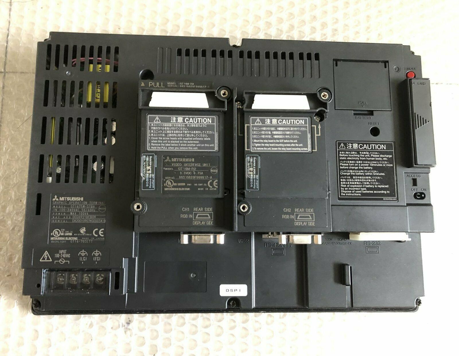 Used Mitsubishi touch screen GT1675M-STBA – In Good Condition - MITSUBISHI