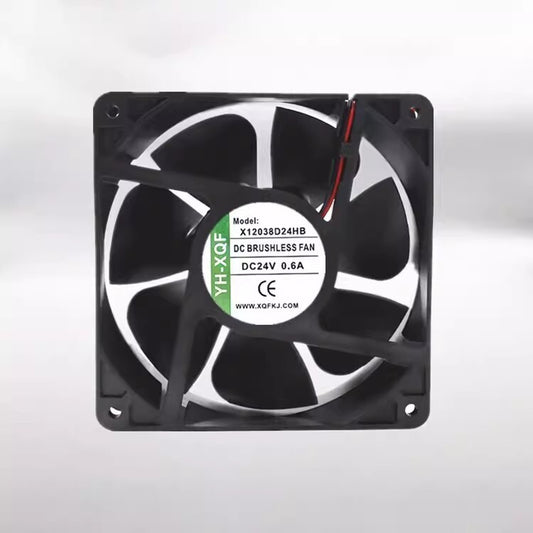 YH-XQF X12038D24HB 12038 DC24V 0.6A 12CM 2-wire Inverter Cooling Fan