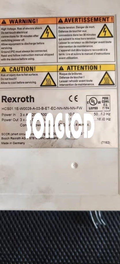 Bosch Rexroth IndraDrive Servo Drive HCS01.1E-W0028-A-03-B-ET-EC-NN-NN-NN-FW - BOSCH REXROTH