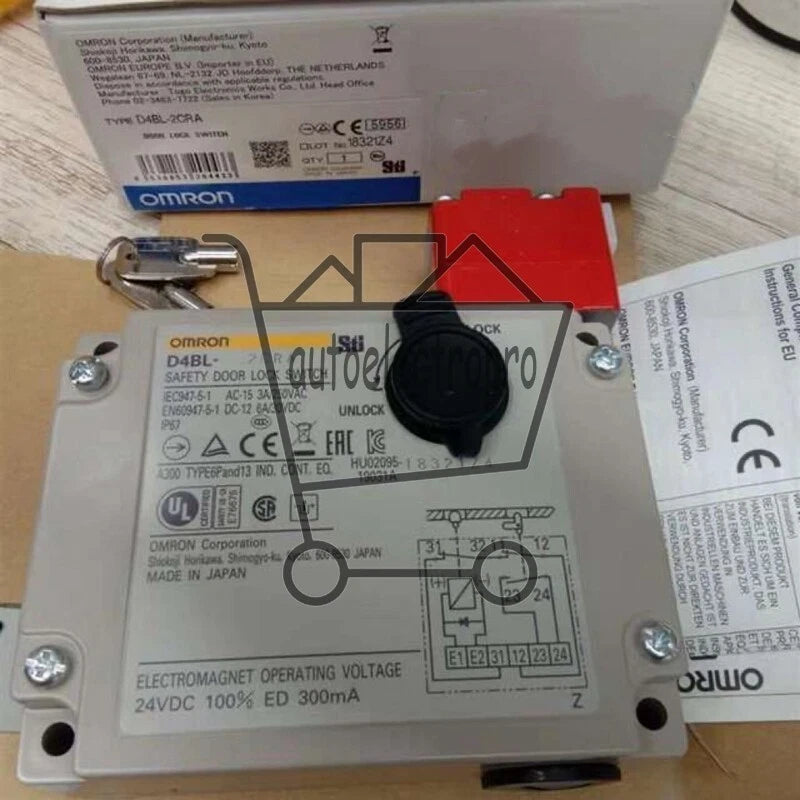 1PC Omron D4BL-2CRA Guard Lock Safety-door Switch ~